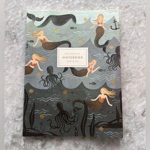 Rifle Paper Co mermaid notebook. 30 pages unruled. 6” x 8”